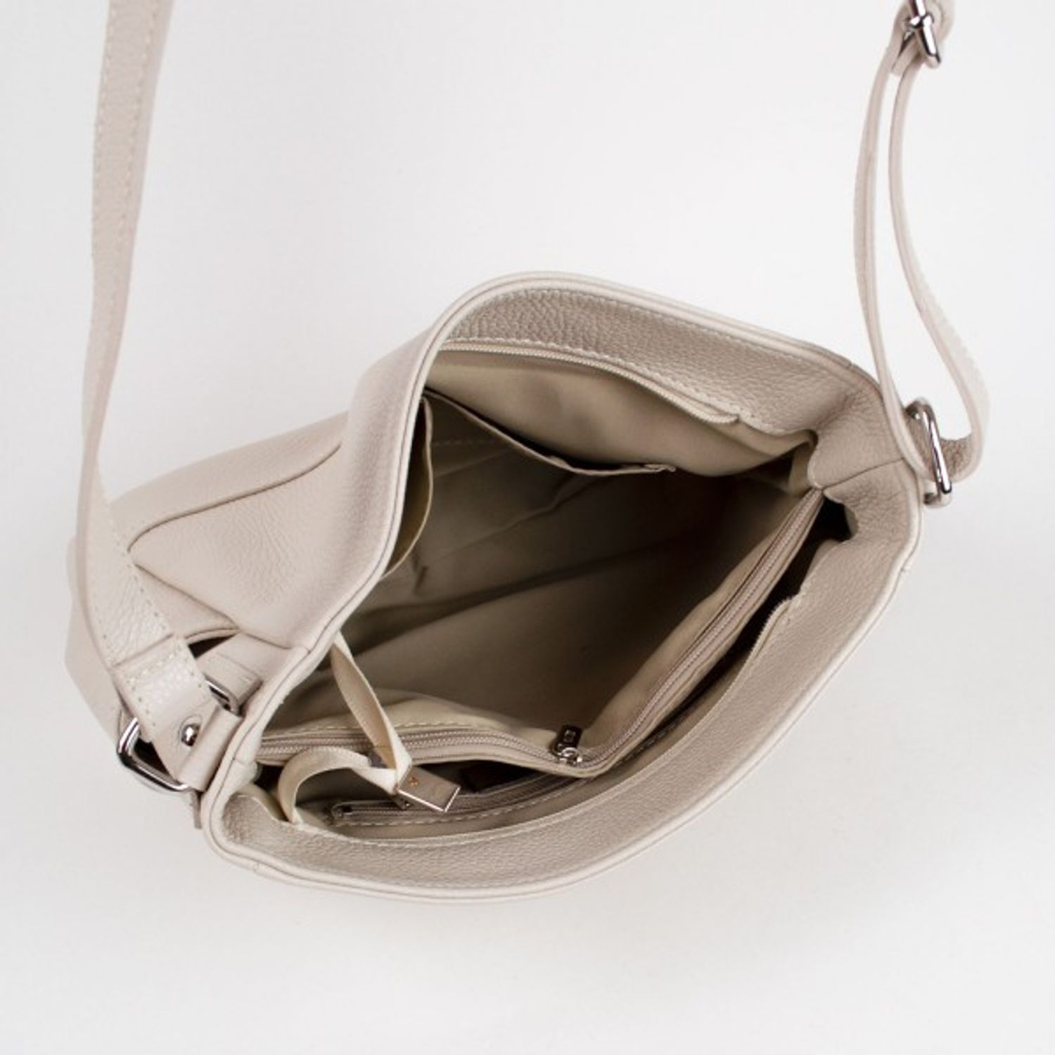 Geanta dama Sherry GT1452, piele naturala, Bej fotografia produsului View 2 L