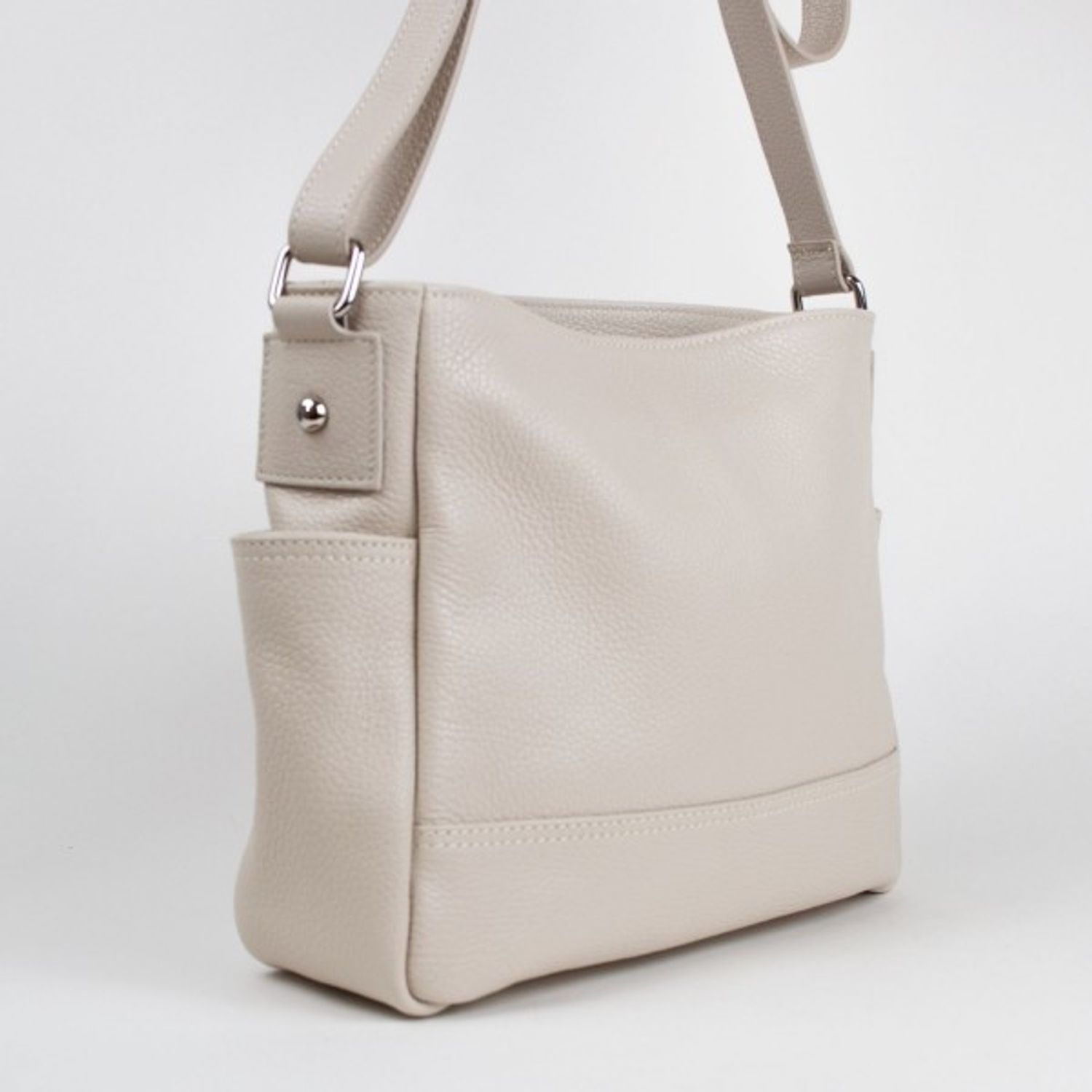 Geanta dama Sherry GT1452, piele naturala, Bej fotografia produsului View 3 L