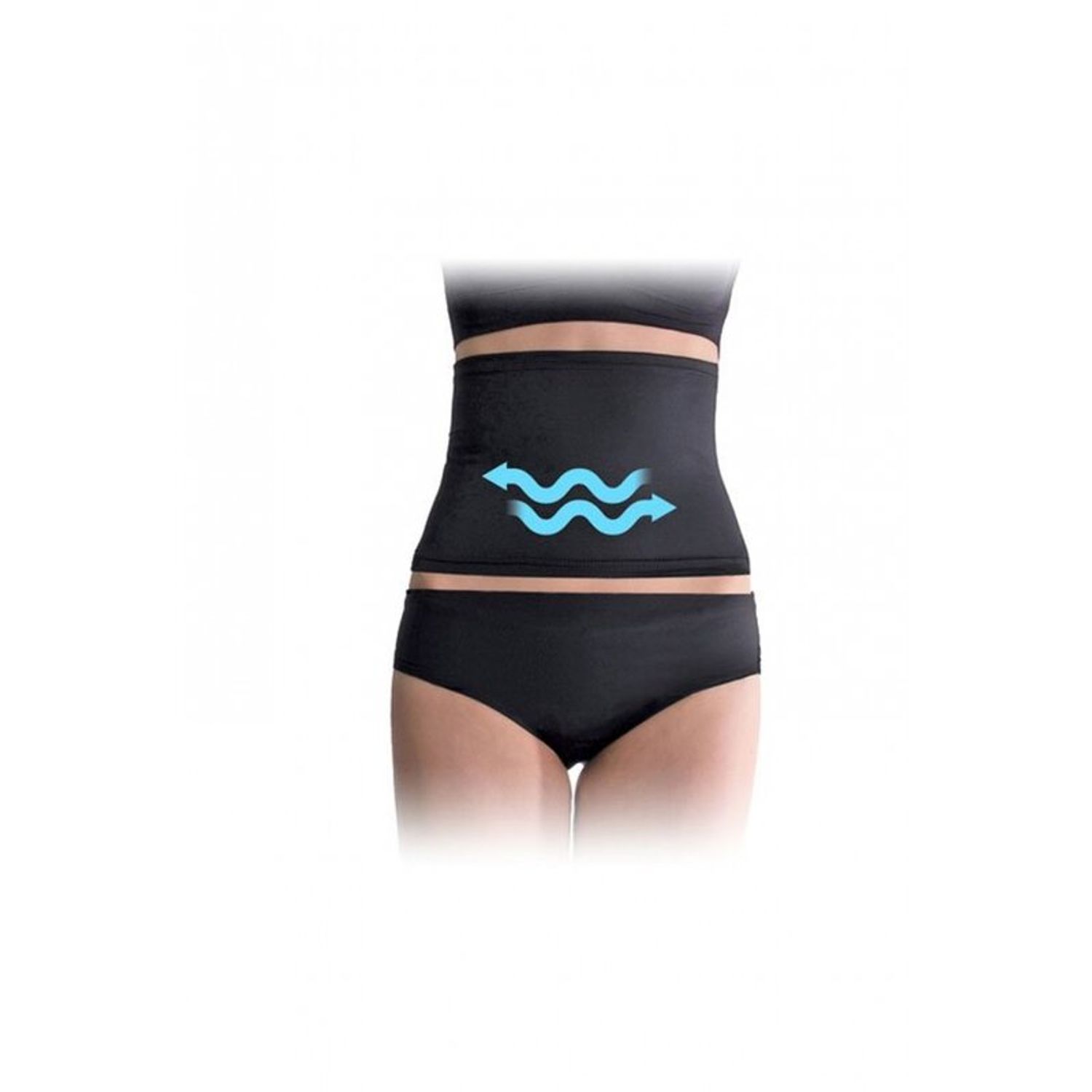 Qmini - Centura abdominala postnatala, Pentru recuperare, M, Negru fotografia produsului