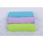 BabyNeeds - Set 3 cearceafuri cu elastic 120x60 cm, Bleu+Lila+Verde fotografia produsului