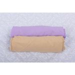 BabyNeeds - Set 2 cearceafuri cu elastic 120x60 cm, Lila+Cappuccino fotografia produsului