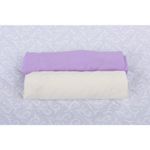 BabyNeeds - Set 2 cearceafuri cu elastic 120x60 cm, Lila+Crem fotografia produsului