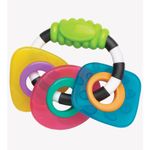 Jucarie de dentitie multifunctionala, Textured teething Rattle, Playgro, Multicolor fotografia produsului