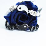 Bratari Ying Yang alb cu negru fotografia produsului View 2 S