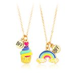 Set 2 lantisoare curcubeu si briosa multicolor fotografia produsului