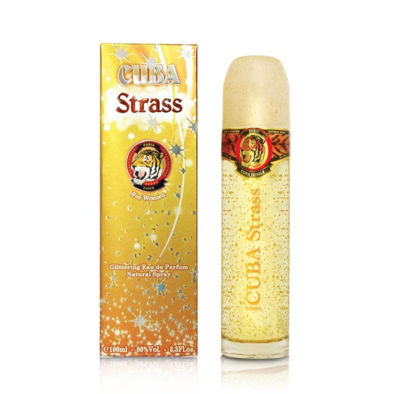 Apa de parfum Cuba Original Strass Tiger, 100 ml, pentru femei fotografia produsului