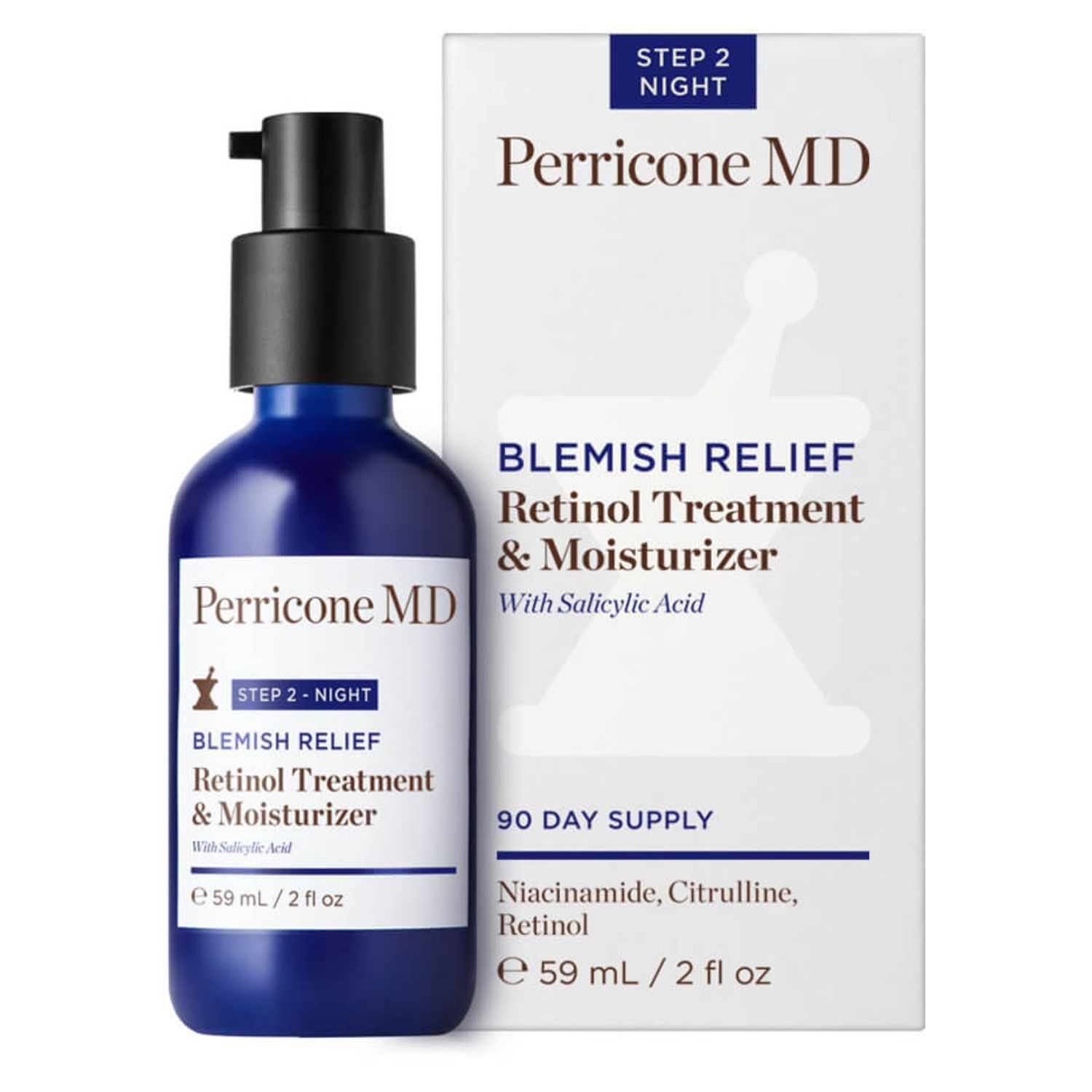 Crema hidratanta pentru ten cu imperfectiuni Perricone MD Blemish Relief Retinol, 59 ml fotografia produsului