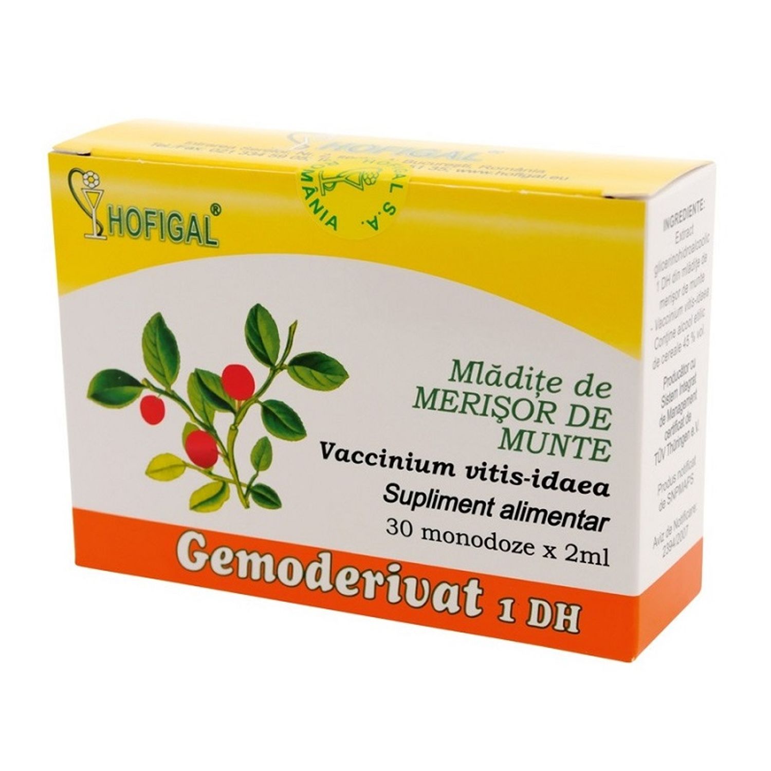 Mladite merisor de munte, 30 monodoze, HOFIGAL fotografia produsului