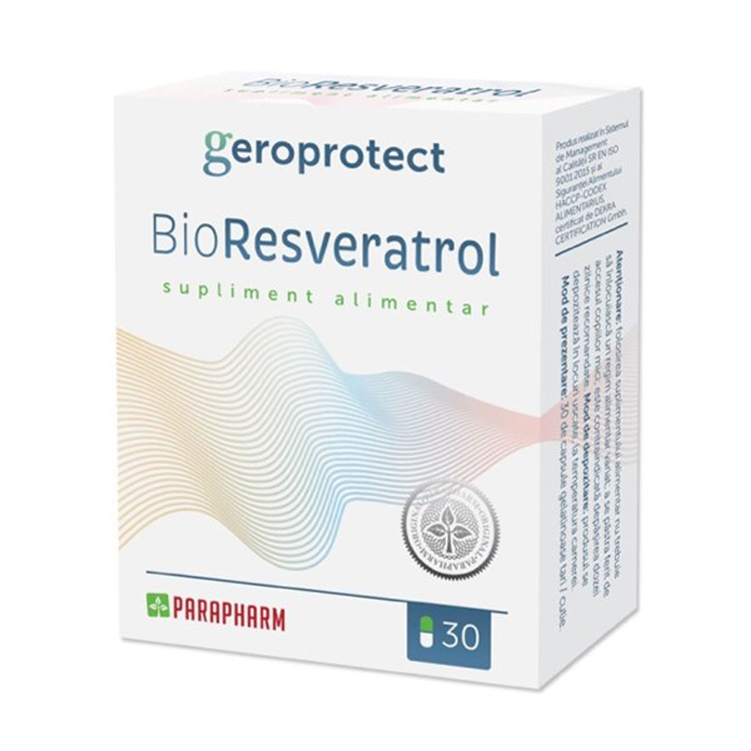 Bio-Resveratrol, 30 capsule, Parapharm fotografia produsului