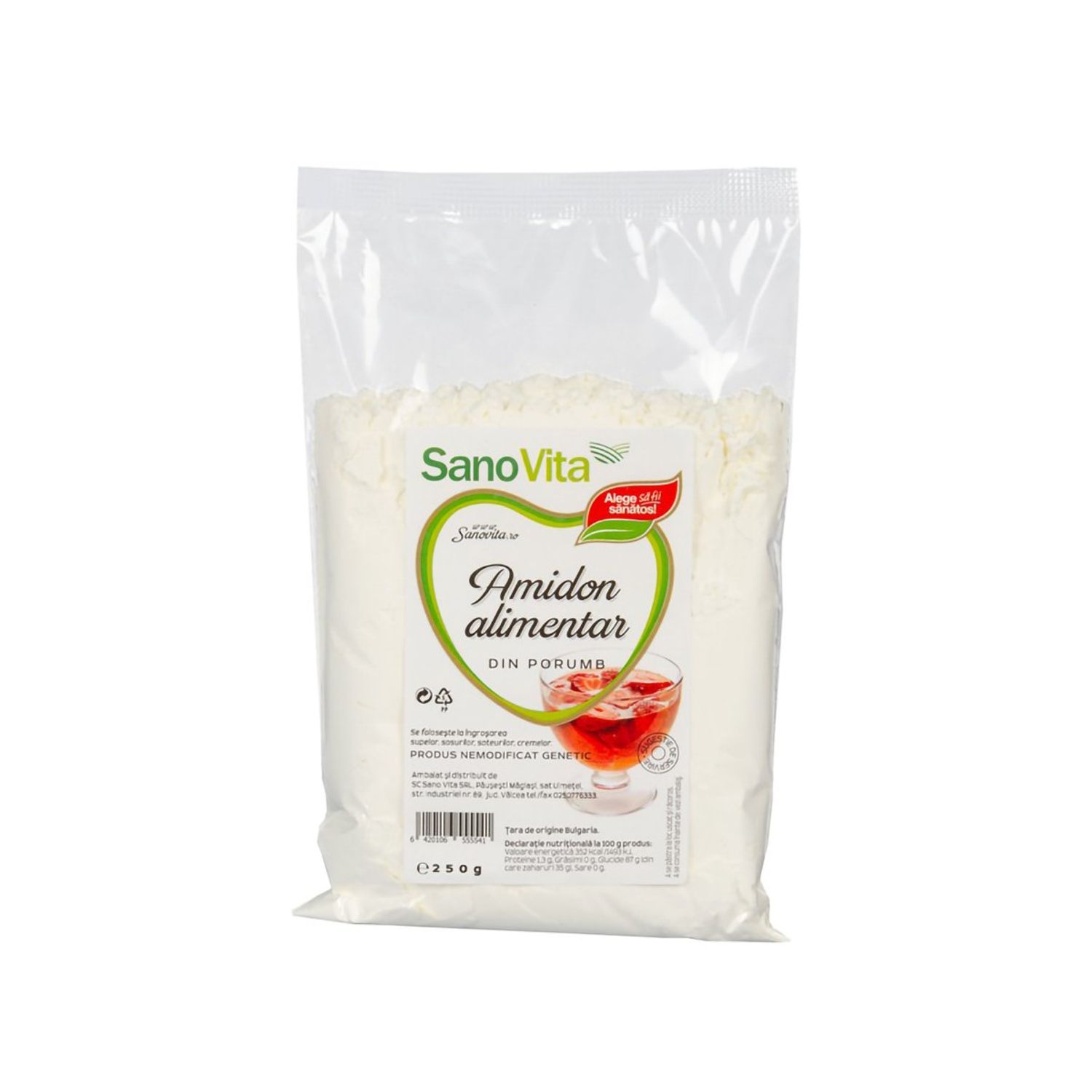Amidon din porumb, 250g, SanoVita fotografia produsului