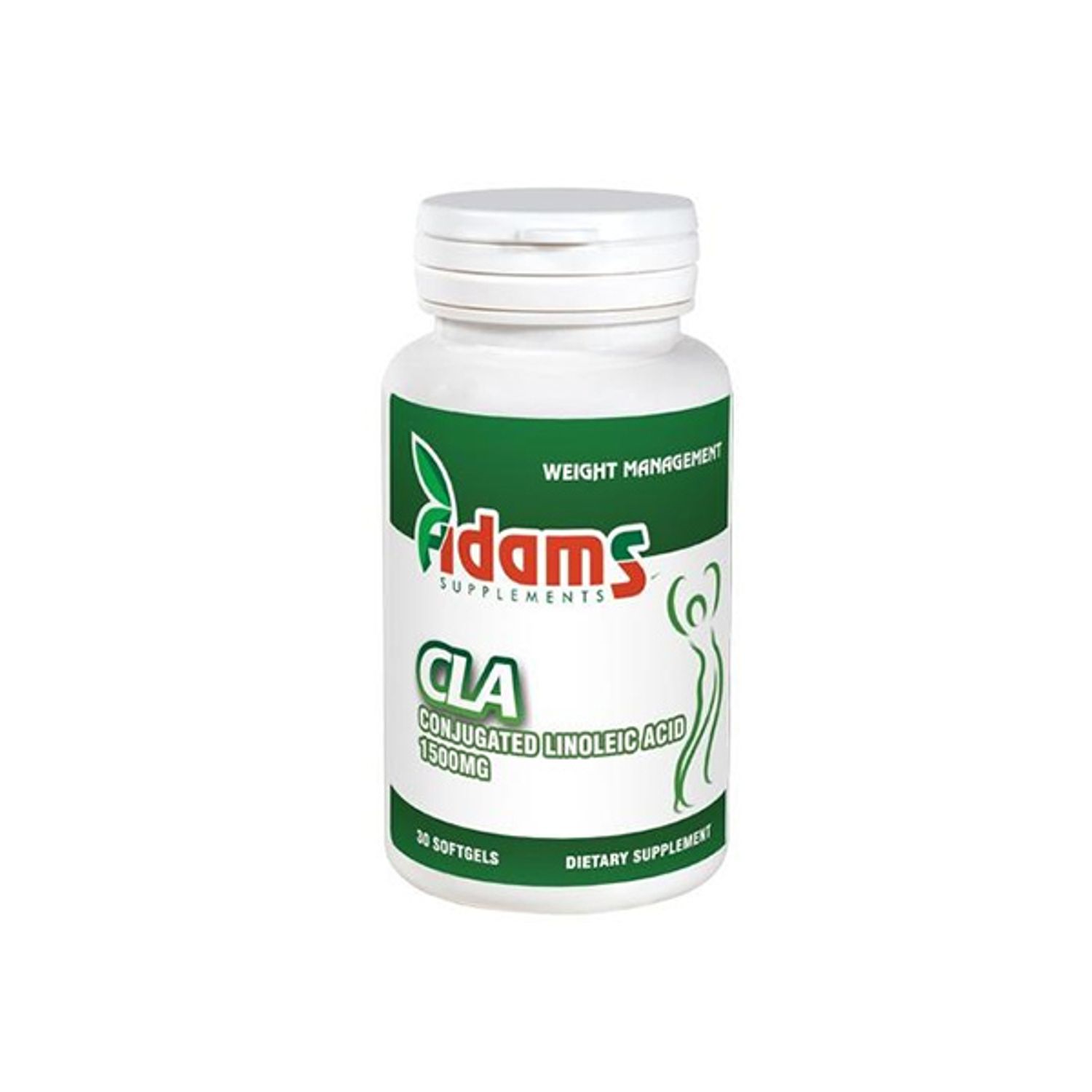 CLA, 1500mg, 30 capsule, Adams Vision fotografia produsului