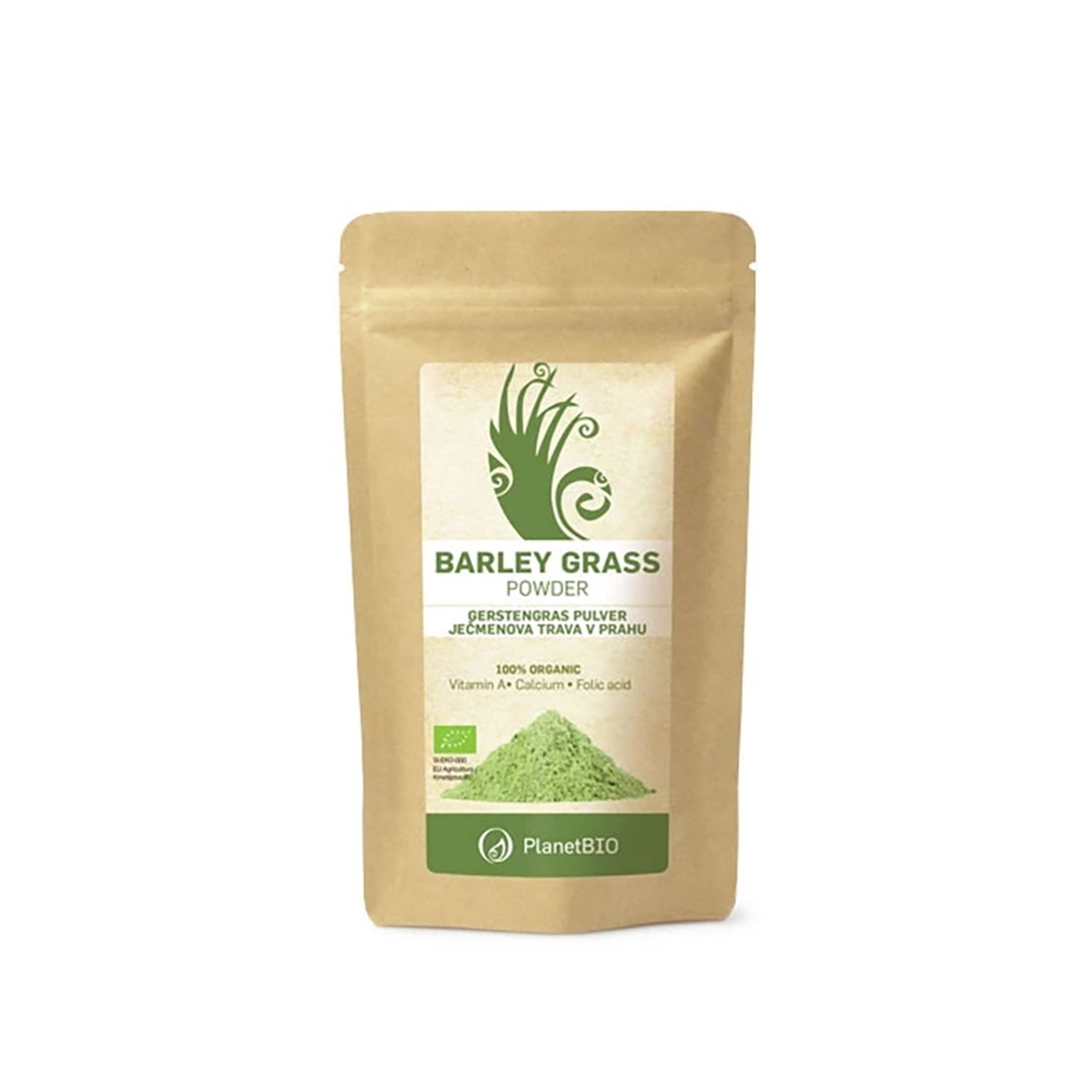 Iarba de orz pulbere ECO,100g, PlanetBIO fotografia produsului
