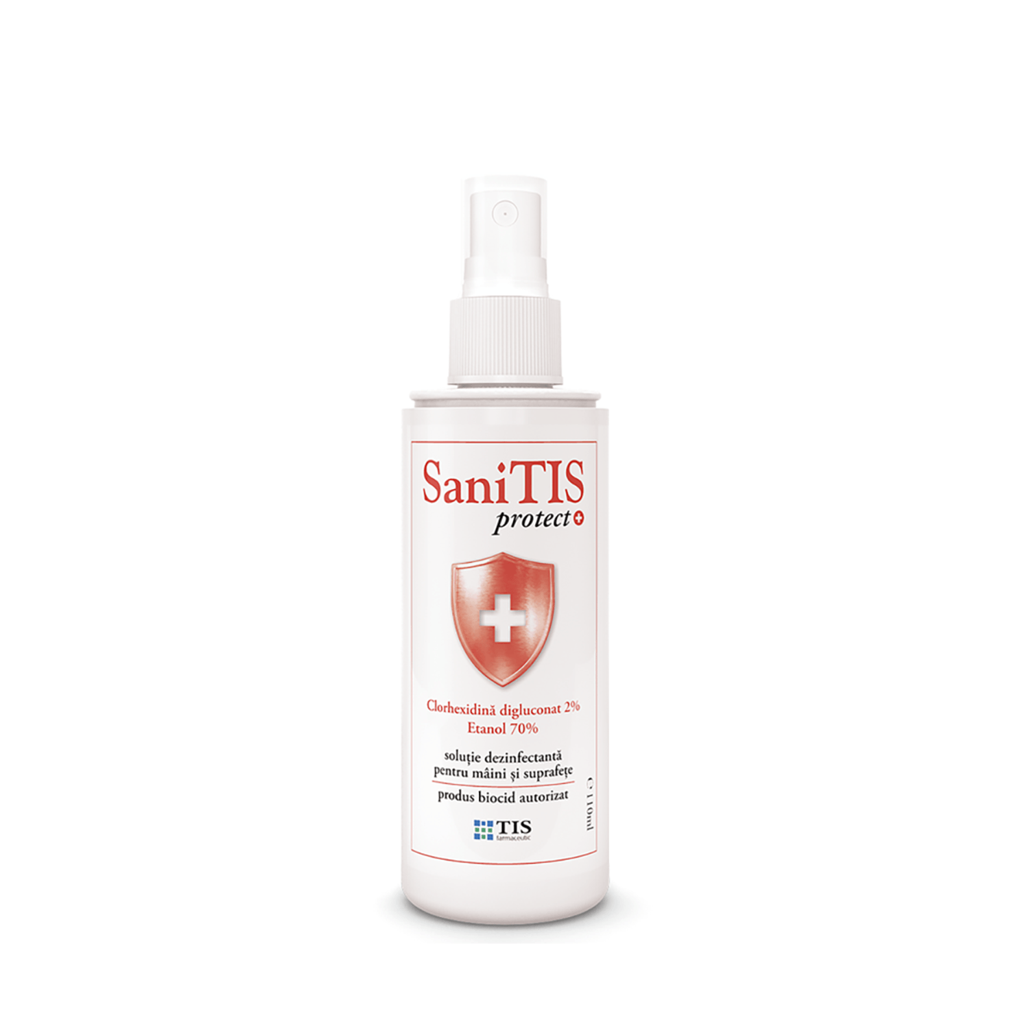 SaniTIS protect solutie dezinfectanta, 110ml, TIS fotografia produsului