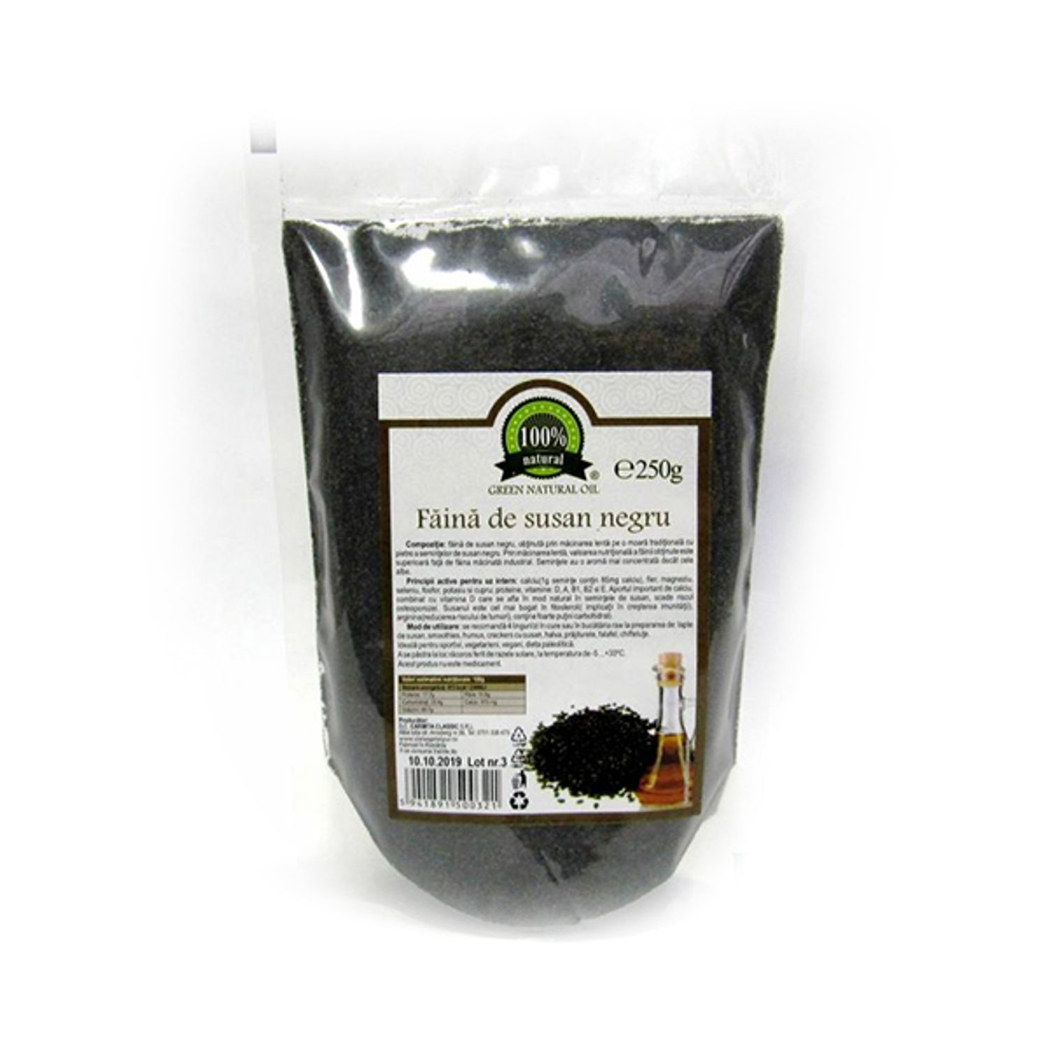 Faina de susan negru, 250g, Carmita fotografia produsului