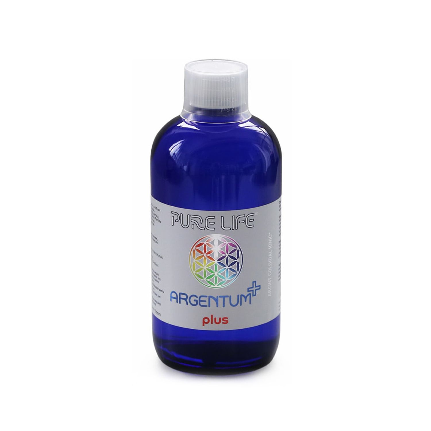 ARGENTUM+plus, 10ppm, 480 ml, Flacon+masura, Pure Life fotografia produsului