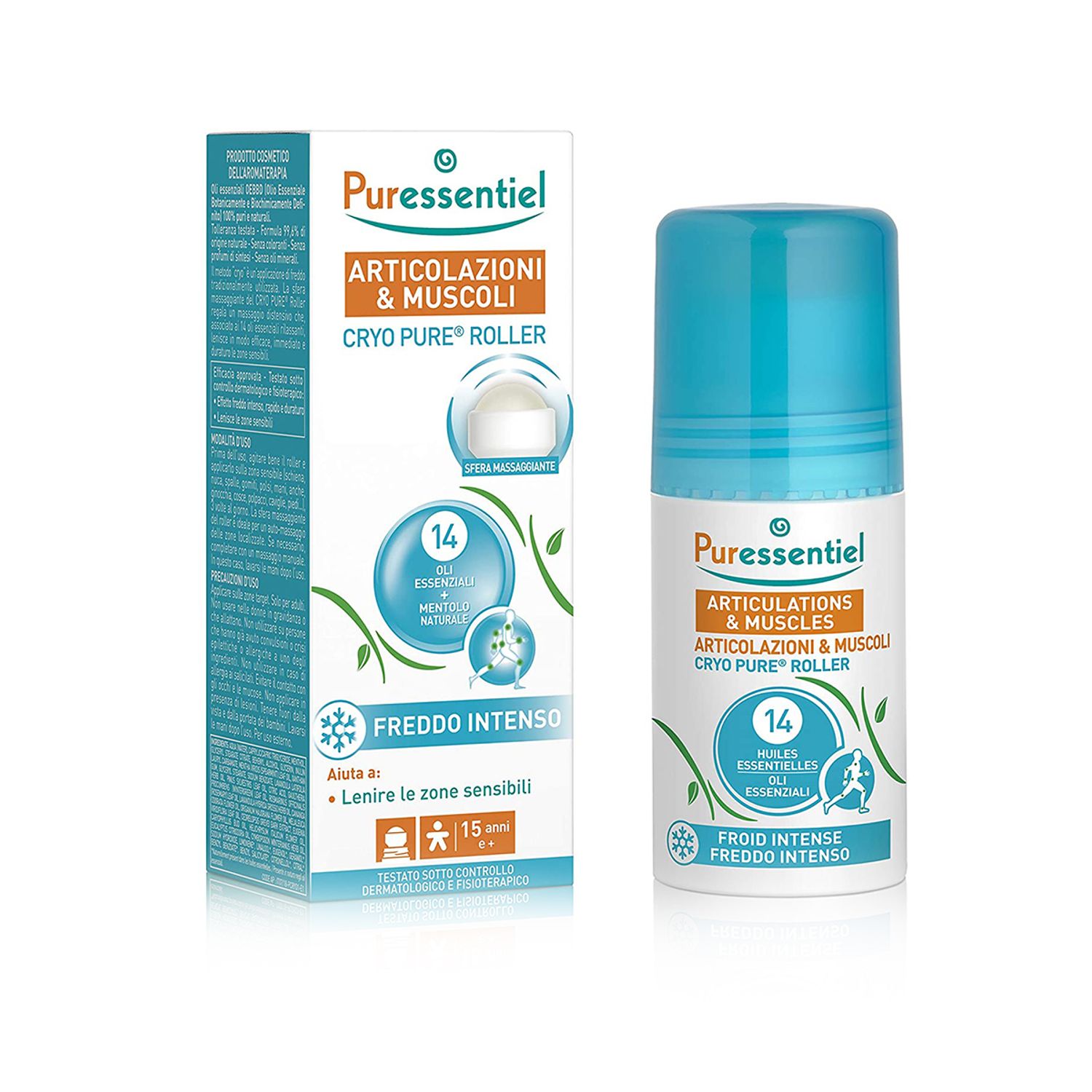 MUSCLE + JOINTS Cryo Roller, 75ml, Puressentiel fotografia produsului
