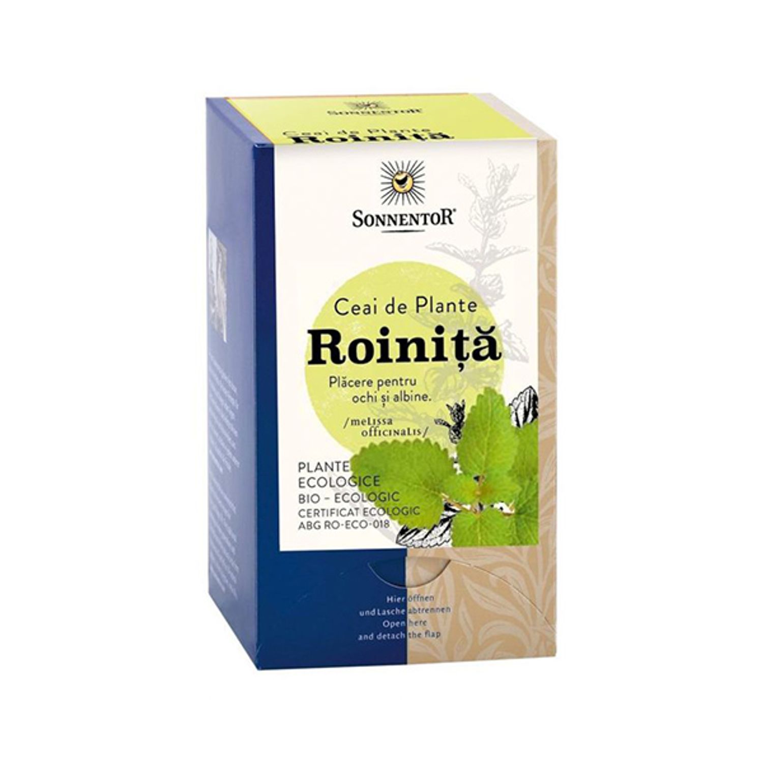 Ceai roinita, ECO, 18 plicuri, SONNENTOR fotografia produsului
