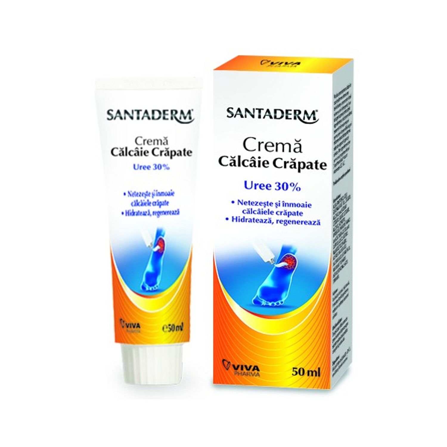 Crema calcaie, 50ml, Santaderm fotografia produsului