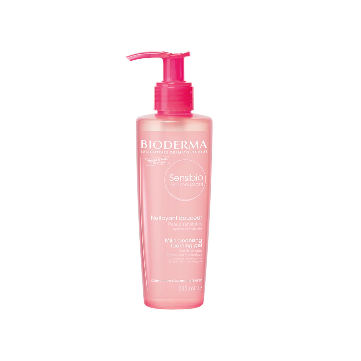 Gel spumant Sensibio, 200ml, Bioderma fotografia produsului