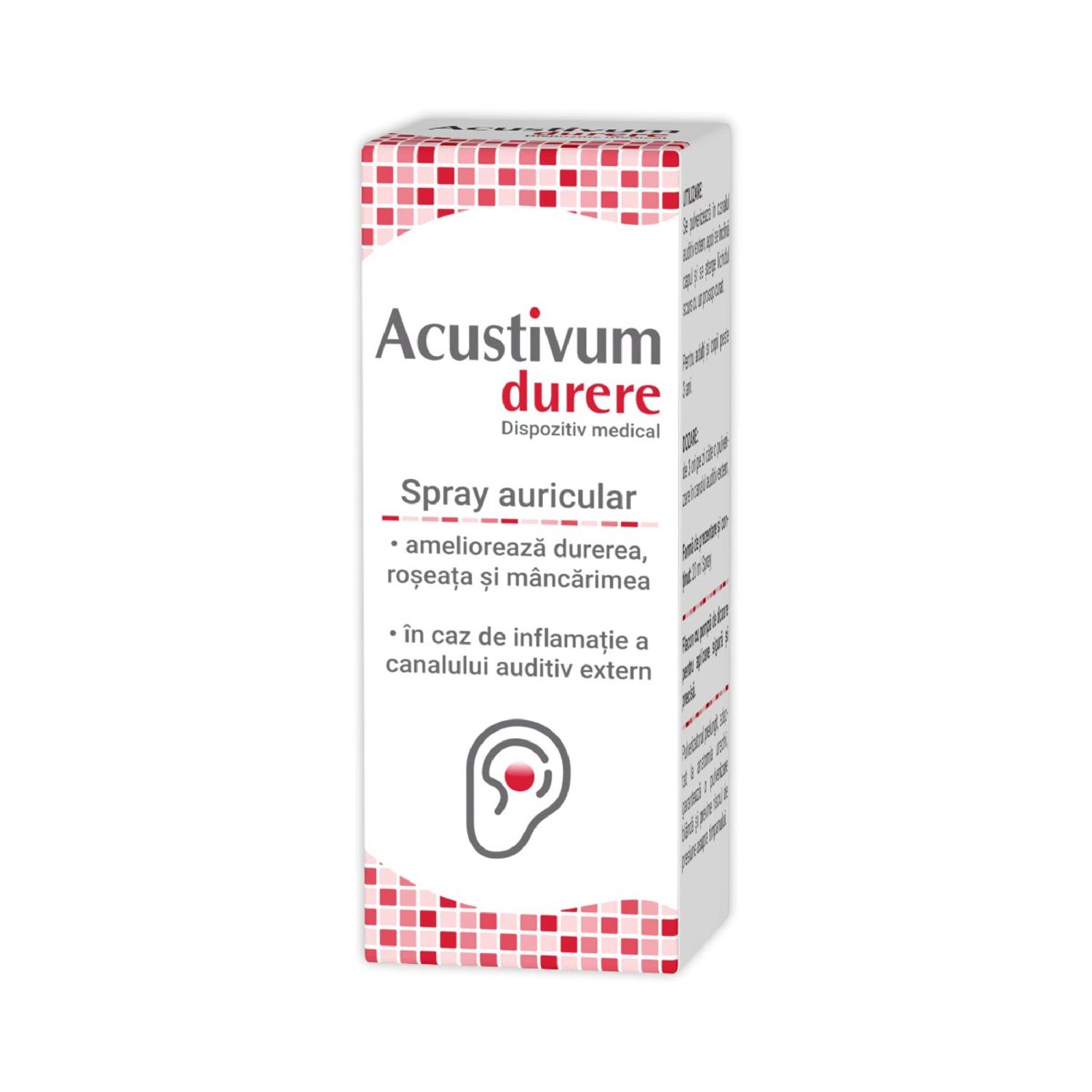 Acustivum DURERE spray auricular, 20ml, Zdrovit fotografia produsului