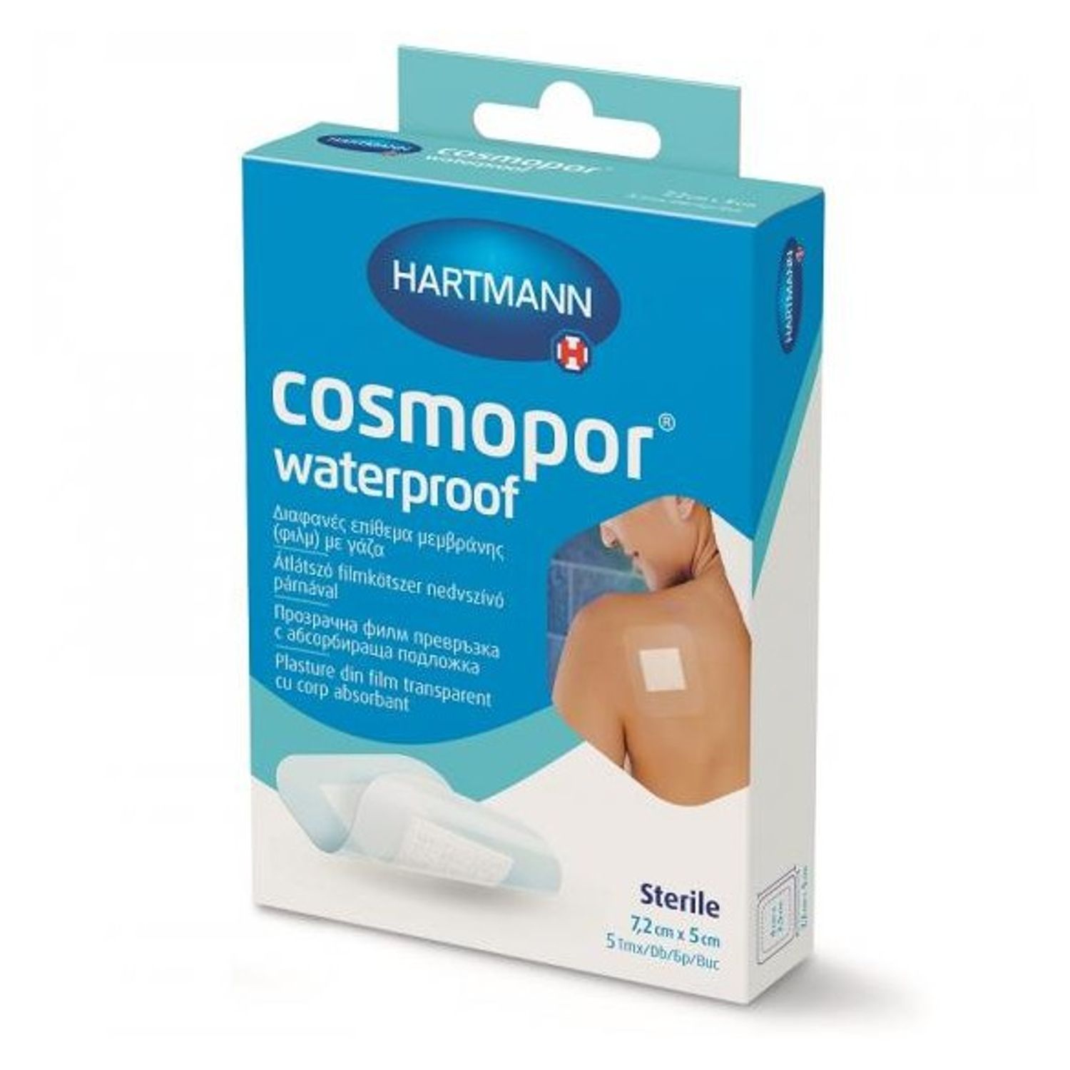 Plasture waterproof Cosmopore E, 7.2cm x 5cm, 5 buc, Hartmann fotografia produsului
