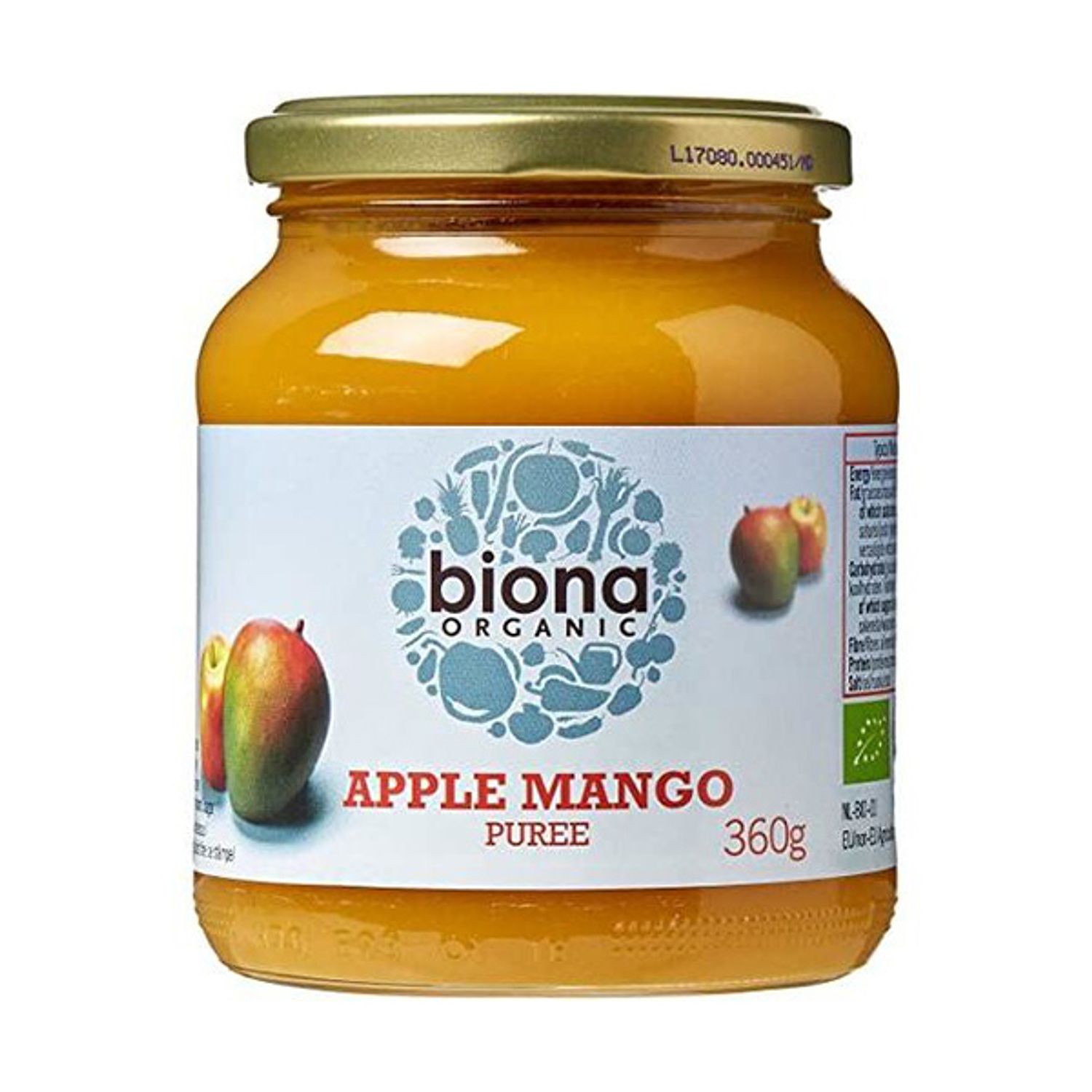Piure de mere si mango, BIO, 360g, Biona Organic fotografia produsului