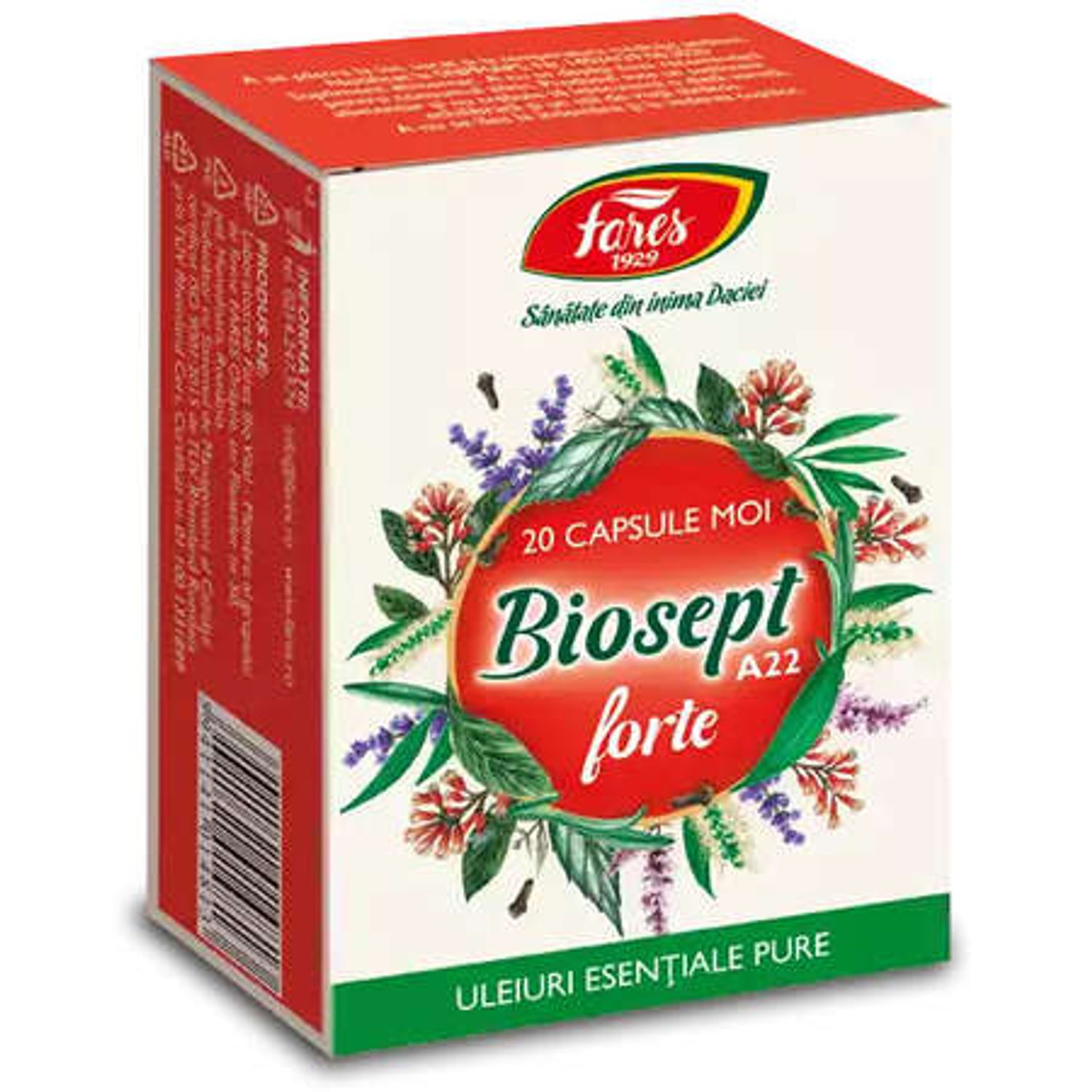 Biosept forte, 20cps, Fares fotografia produsului