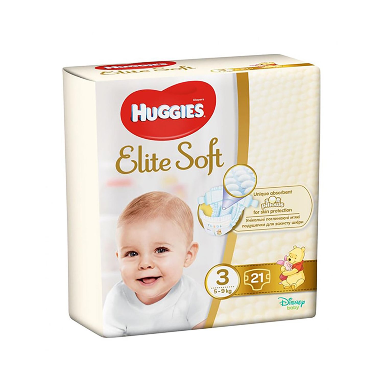 Elite Soft , (3), 21buc (5-9Kg), HUGGIES fotografia produsului