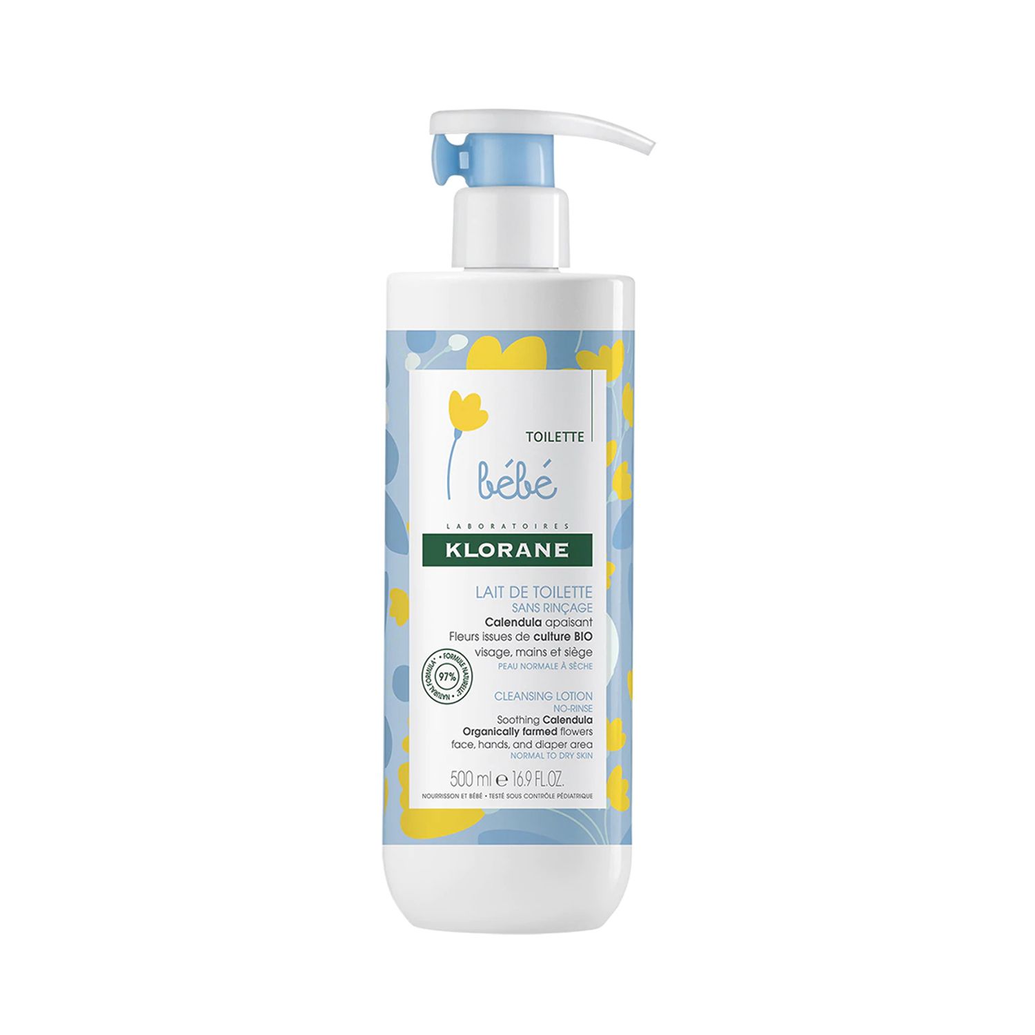 BEBE lapte de toaleta, 500ml, KLORANE fotografia produsului