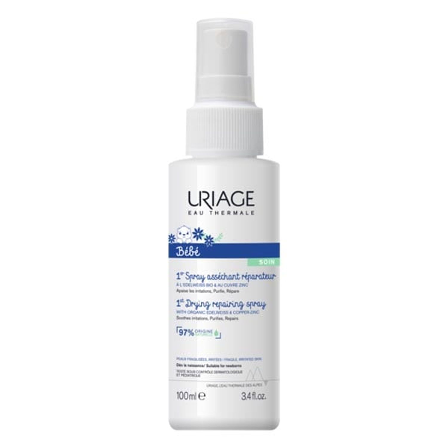 Spray 1er Bebe, anti-iritatii cu Zn, 100ml, Uriage fotografia produsului View 2 L