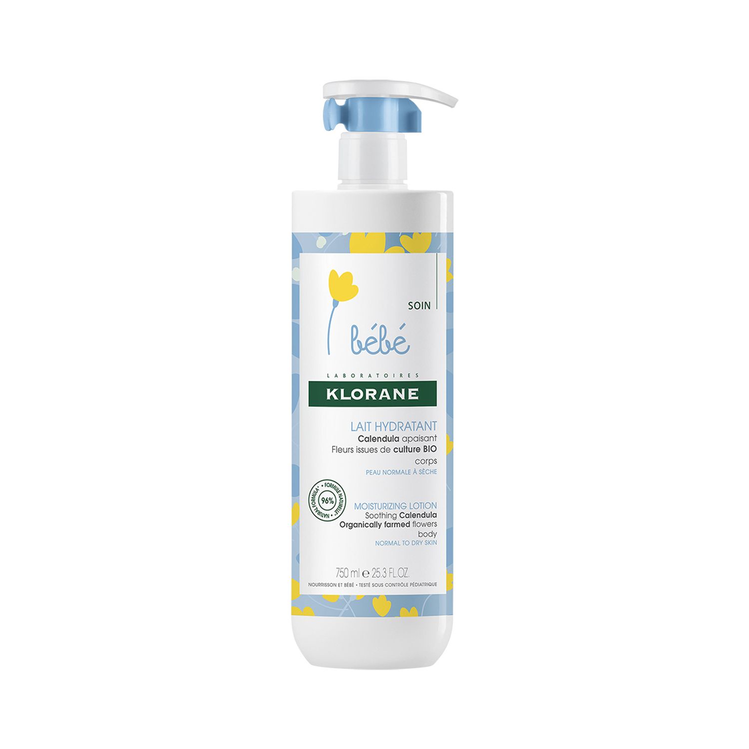 BEBE Lapte hidratant, 750ml, KLORANE fotografia produsului