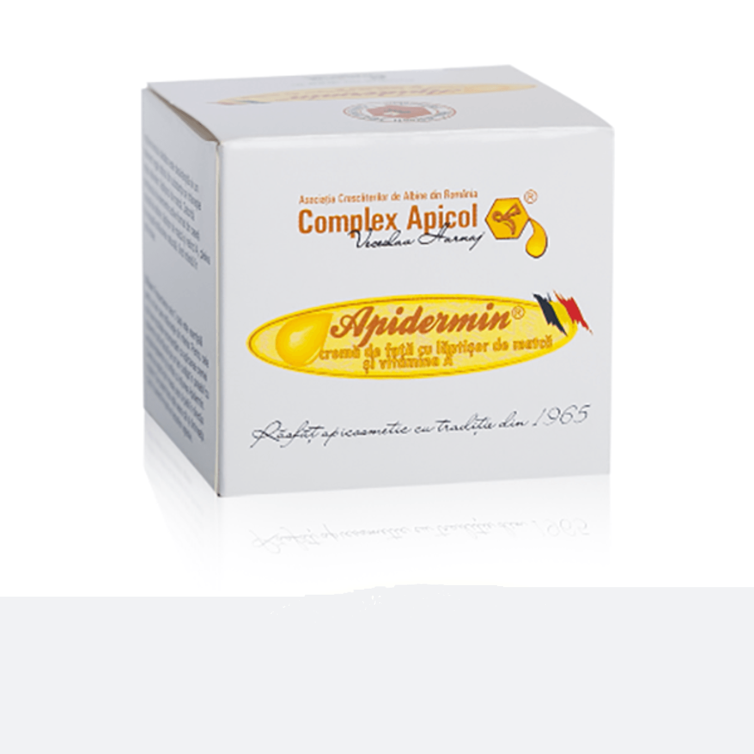 Crema de fata cu laptisor de matca si vitamina A, Apidermin, 30 ml, Complex Apicol Veceslav fotografia produsului