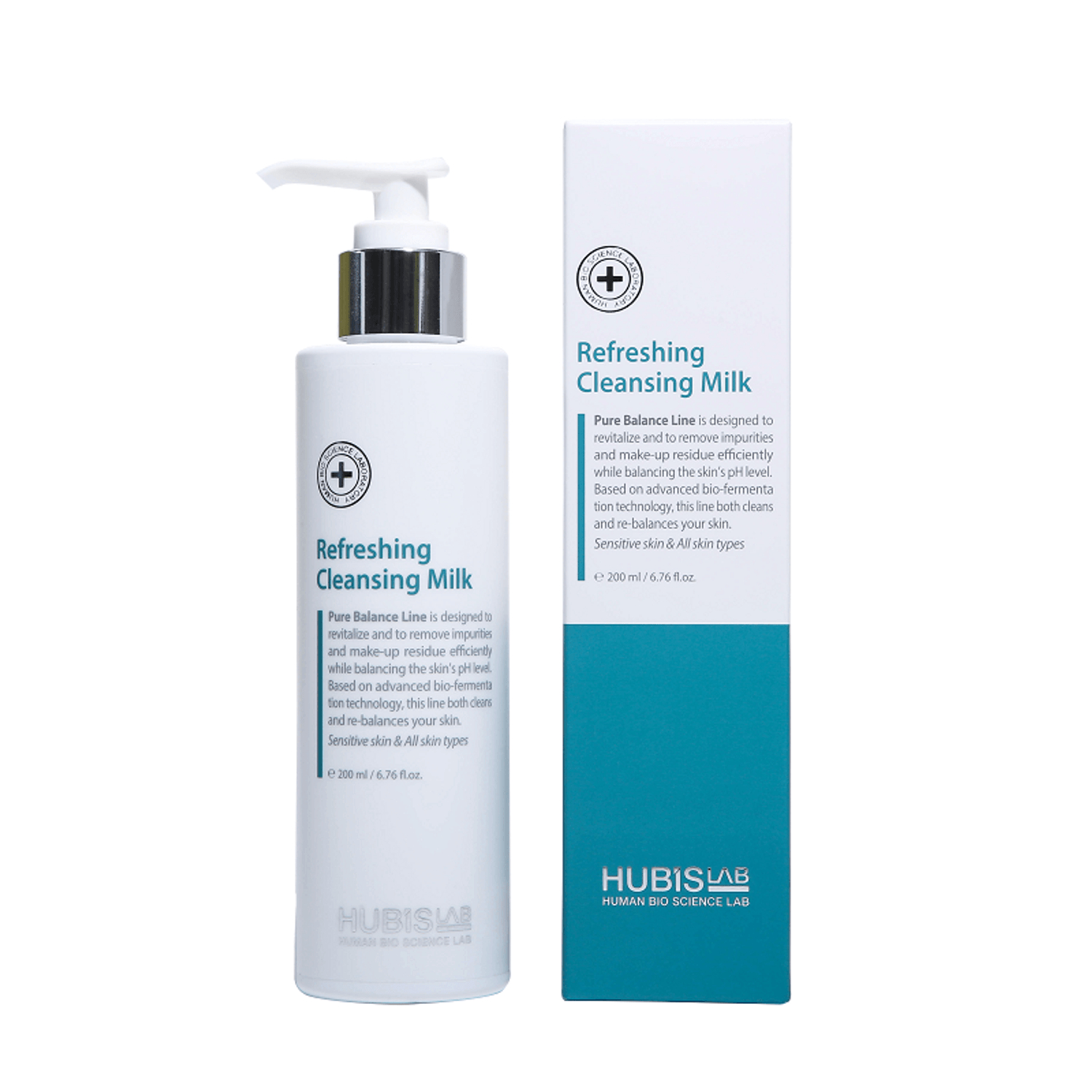 Lapte demachiant Refreshing Cleansing Milk, 200ml, Hubislab fotografia produsului