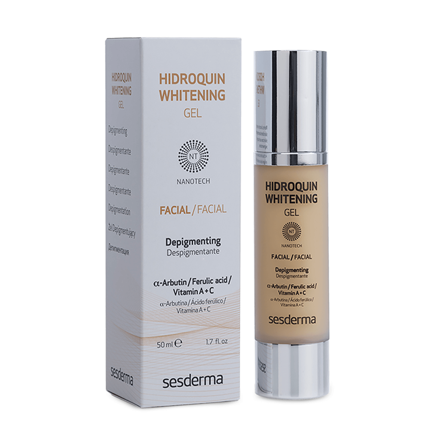 Hidroquin whitening gel, 50ml, Sesderma fotografia produsului