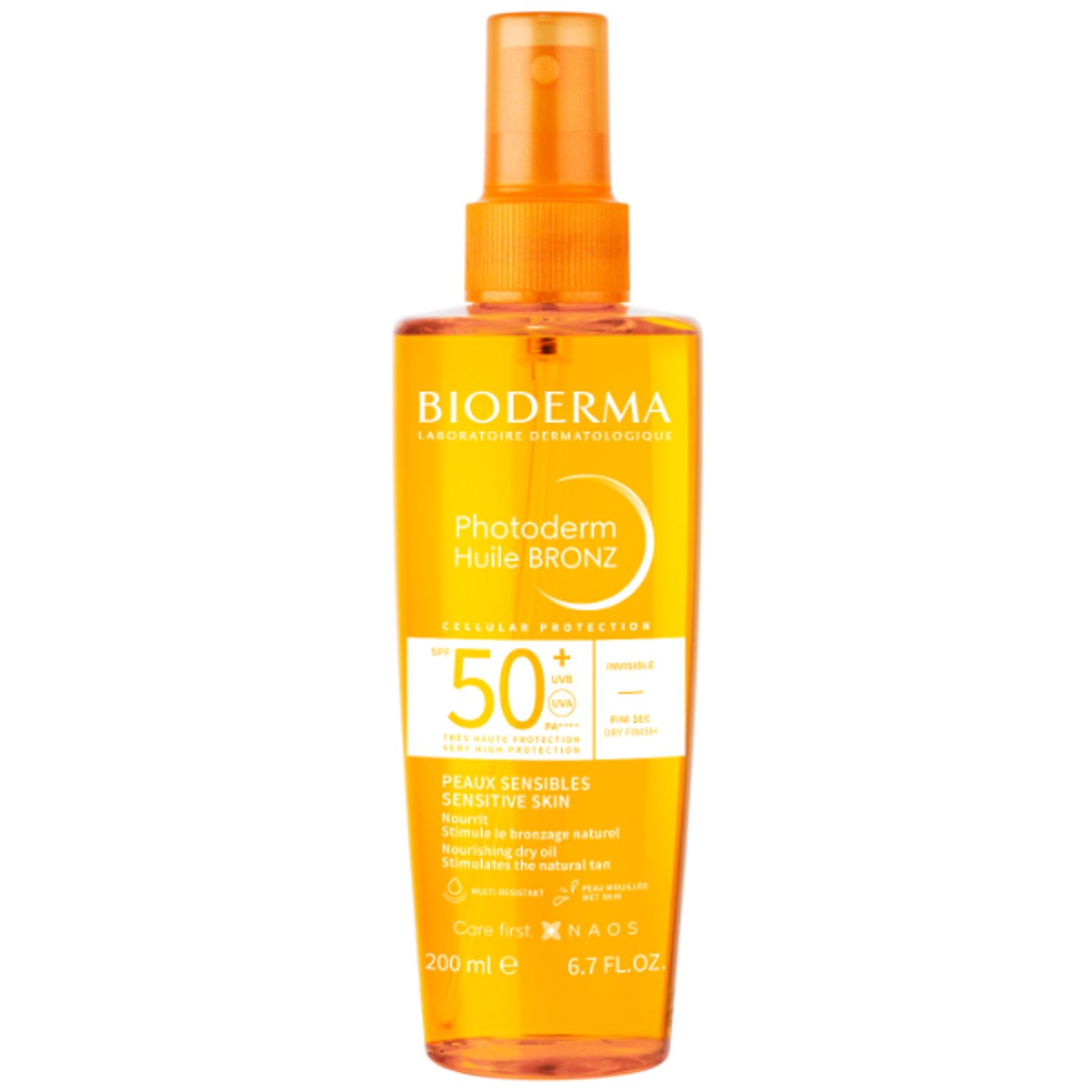 Photoderm bronz, ulei bronzant, SPF 50, 200ml, Bioderma fotografia produsului