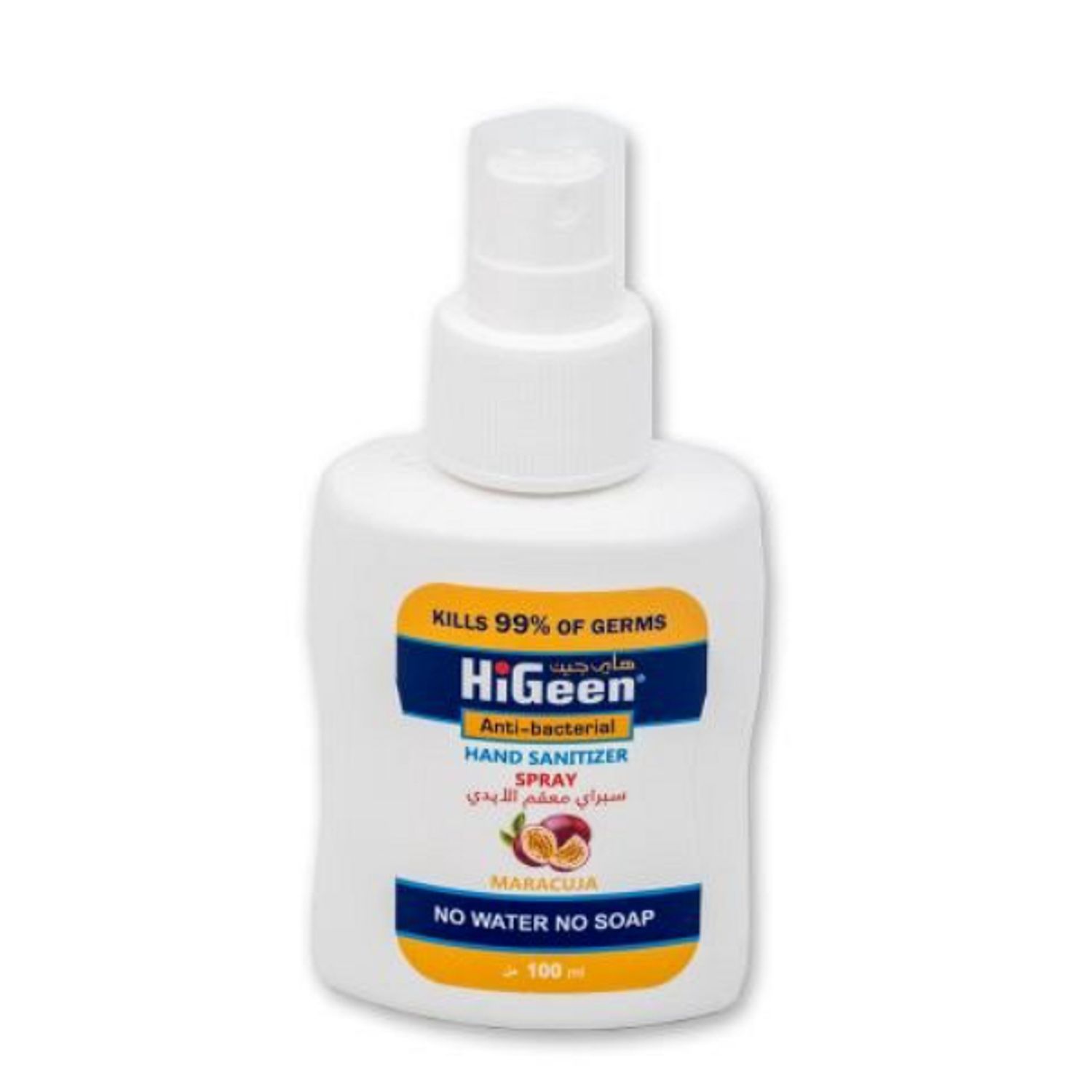Spray antibacterian, cu maracuja, 100ml, HiGeen fotografia produsului