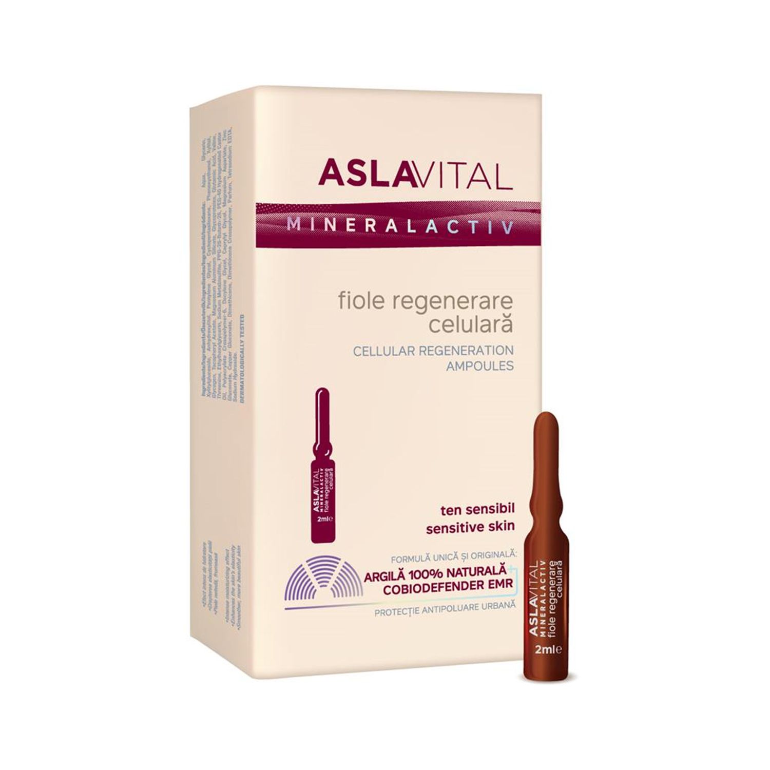 Fiole regenerare celulara 7 buc, 2ml, Aslavital fotografia produsului