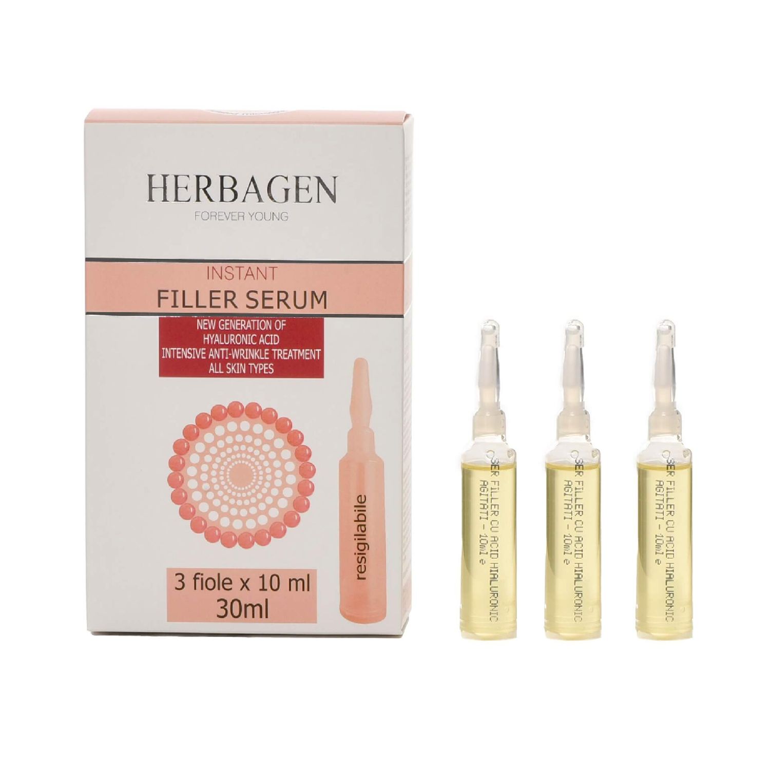 Filler-Ser cu acid hialuronic, 30ml, Herbagen fotografia produsului