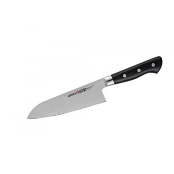 Cutit Santoku Samura PRO-S, otel japonez AUS 8, HRC 58, lama 18 cm