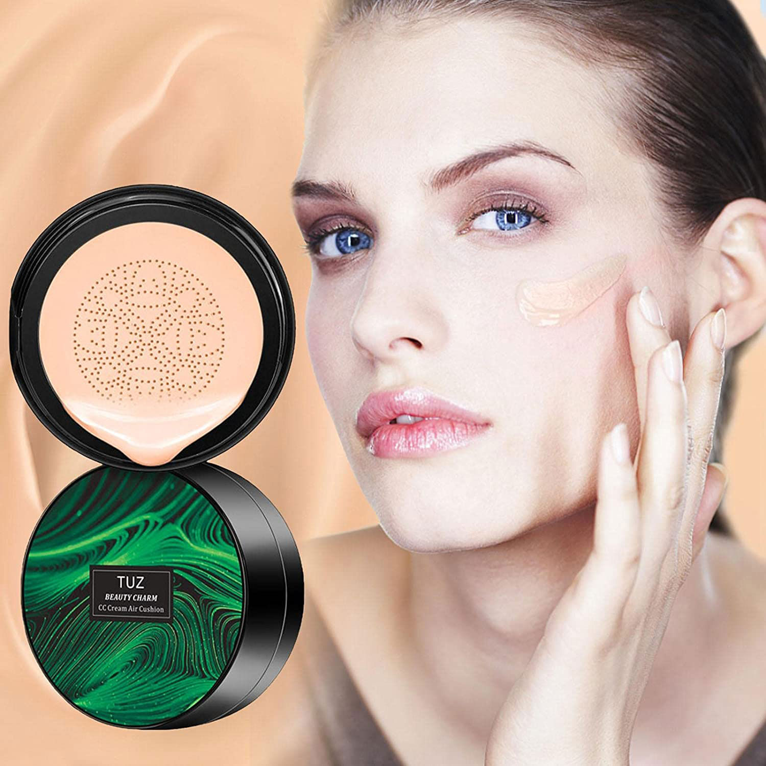 Crema CC cu Pigmenti Minerali, Acid Hialuronic si Efect de Matifiere, Full Coverage Air Cushion, Natural Skin, 20 g fotografia produsului View 4 L