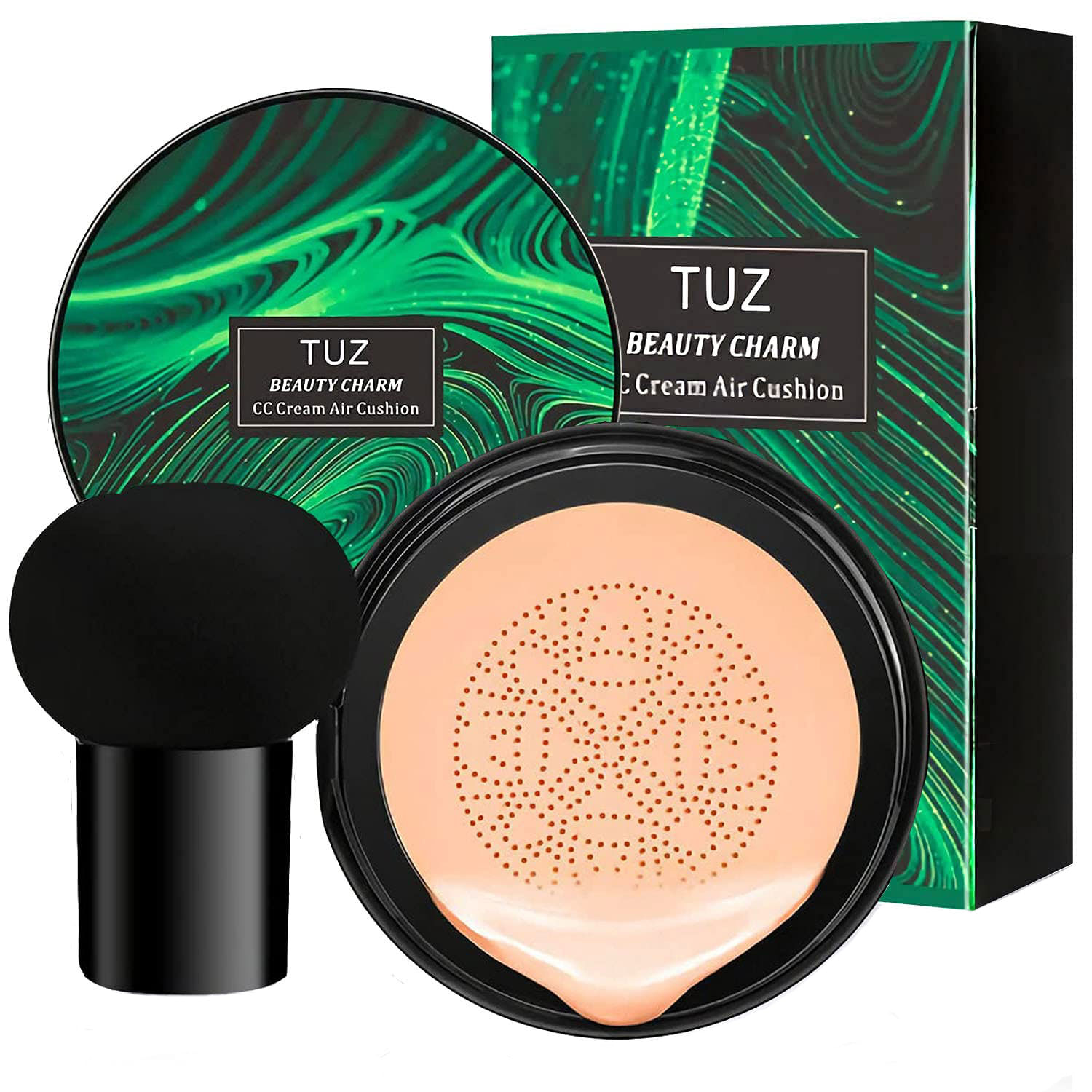 Crema CC cu Pigmenti Minerali, Acid Hialuronic si Efect de Matifiere, Full Coverage Air Cushion, Natural Skin, 20 g fotografia produsului View 2 L