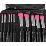 Set de 10 Pensule Profesionale pentru machiaj PINK Black fotografia produsului View 4 S
