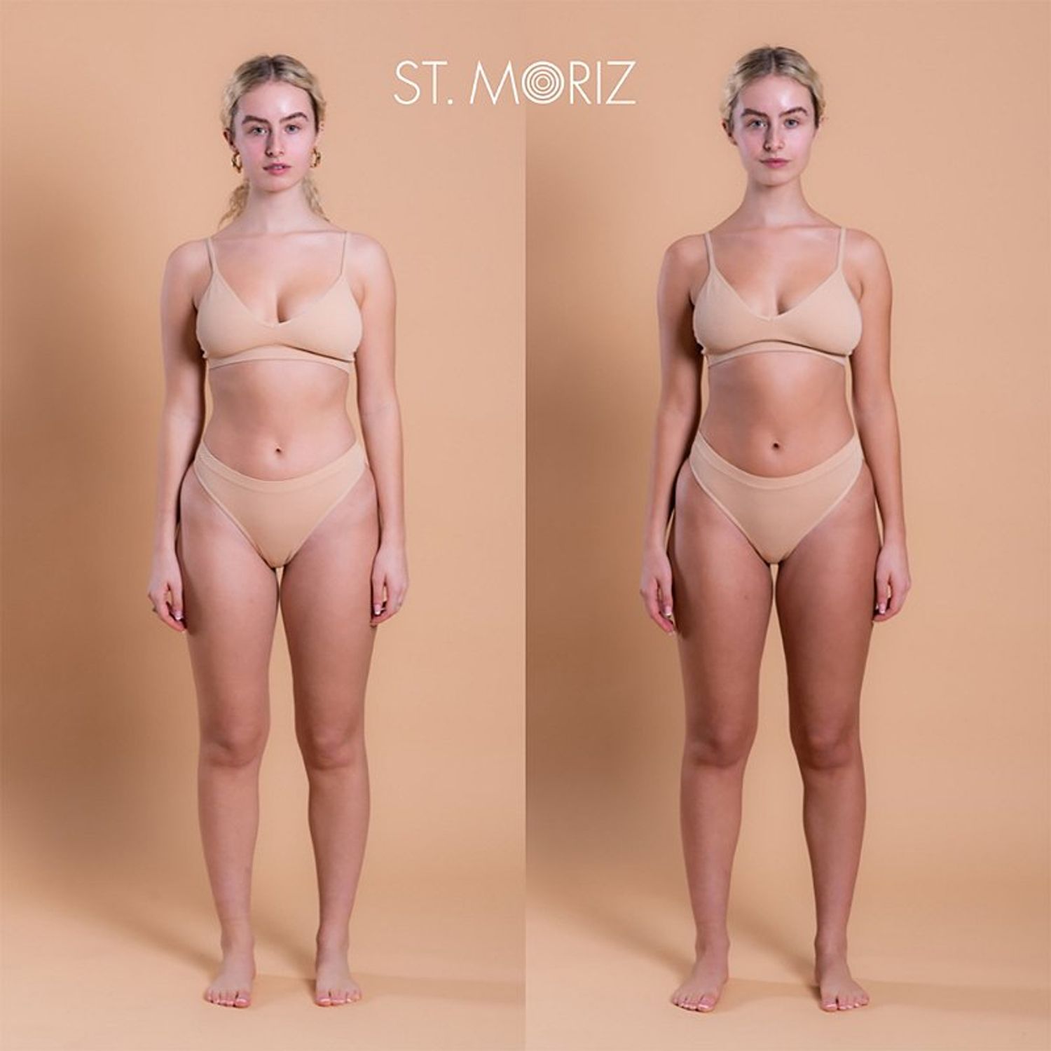 Spuma Autobronzanta Profesionala ST MORIZ Tanning Mousse Fast Drying, Medium, 200 ml fotografia produsului View 2 L