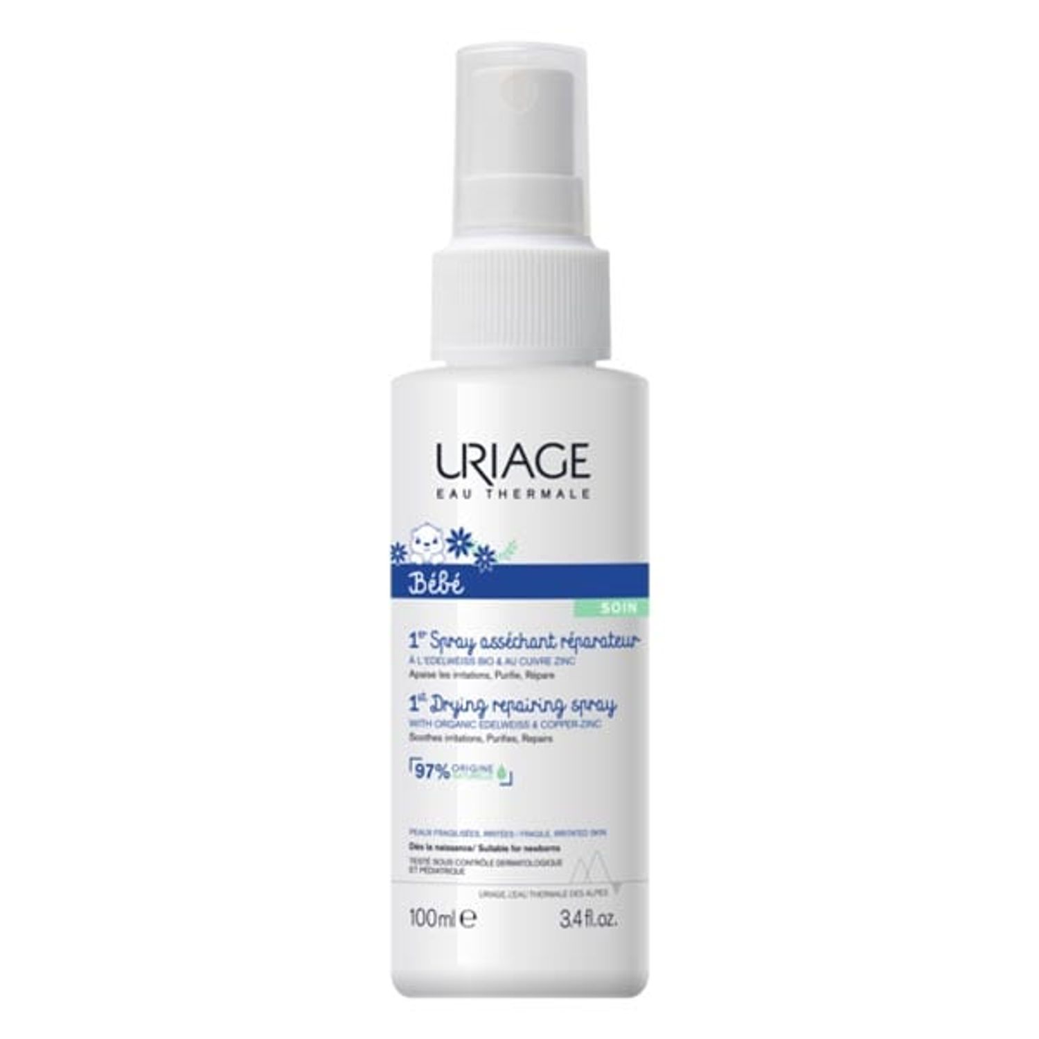 Spray 1er Bebe, anti-iritatii cu Zn, 100ml, Uriage fotografia produsului