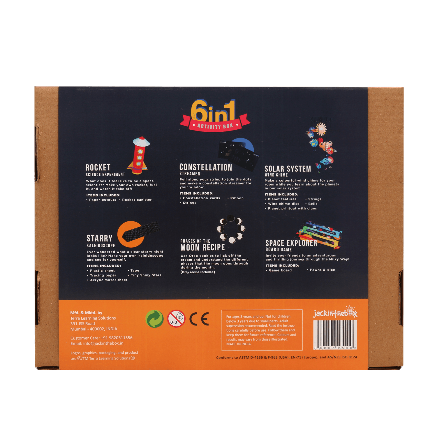 Kit Creatie JackInTheBox 6-in-1 Exploratori Spatiu, 5 ani+ fotografia produsului View 2 L