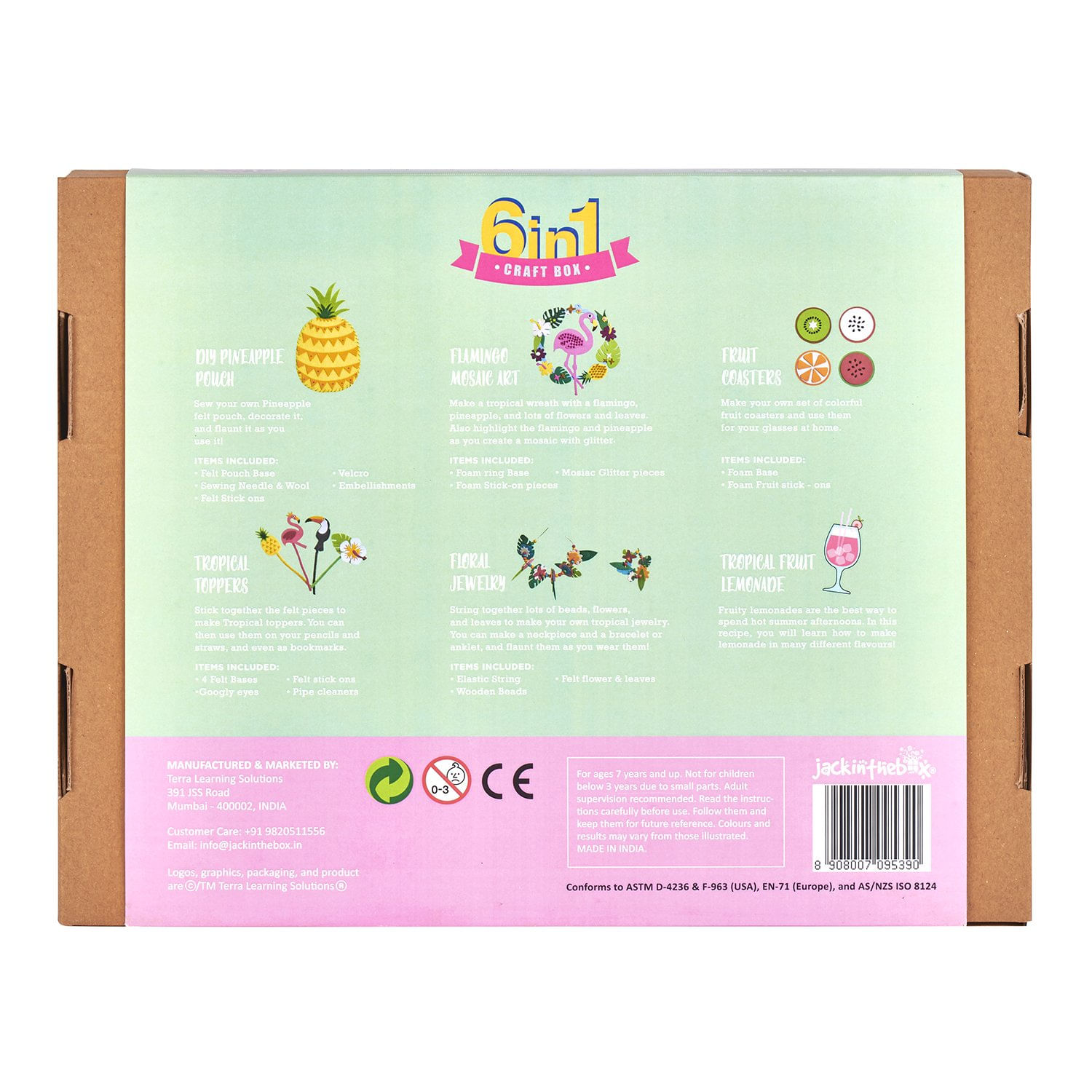 Kit Creatie JackInTheBox 6-in-1 Aloha Vara, 5 ani+ fotografia produsului View 2 L