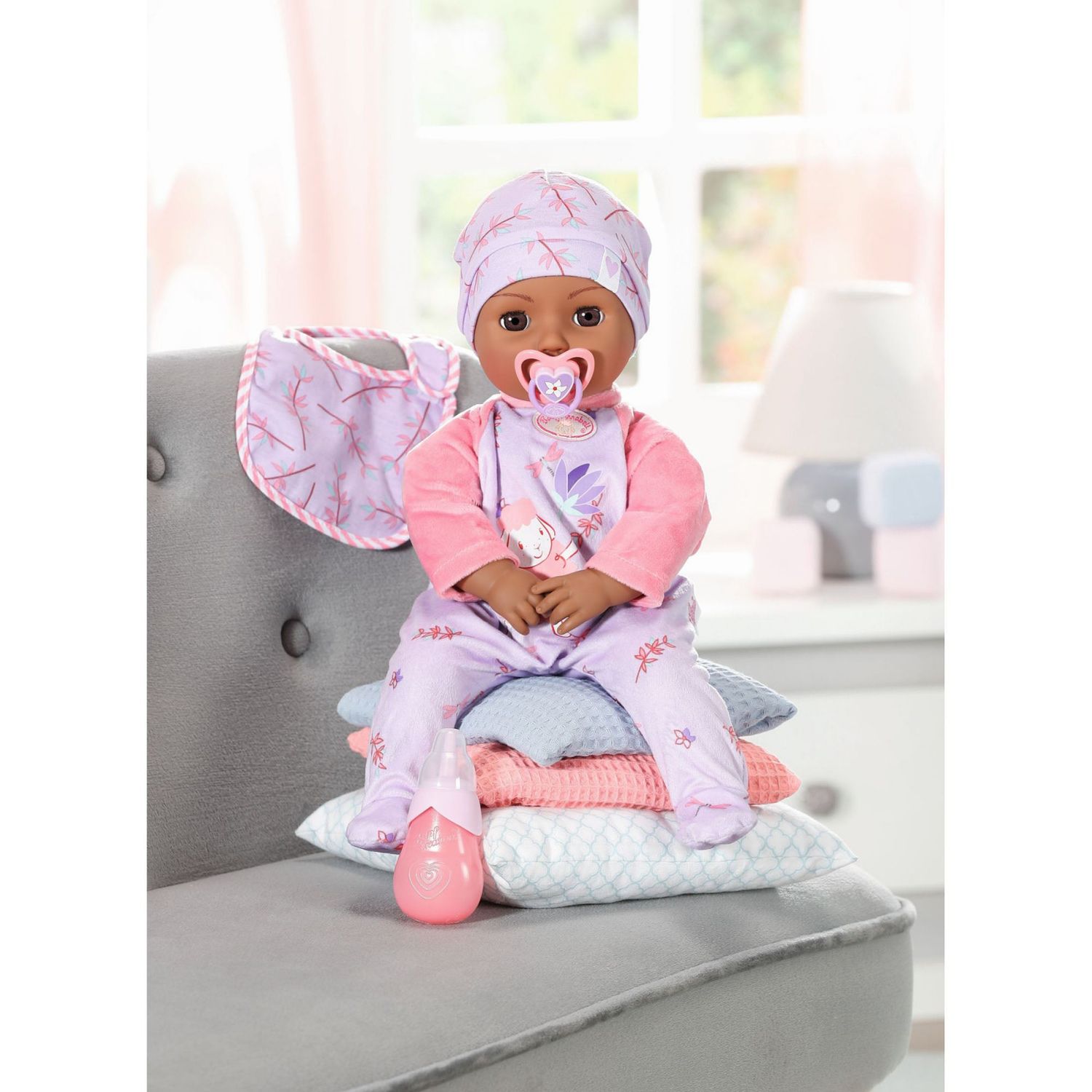 Baby Annabell - Papusica Neagra Leah 43 Cm fotografia produsului