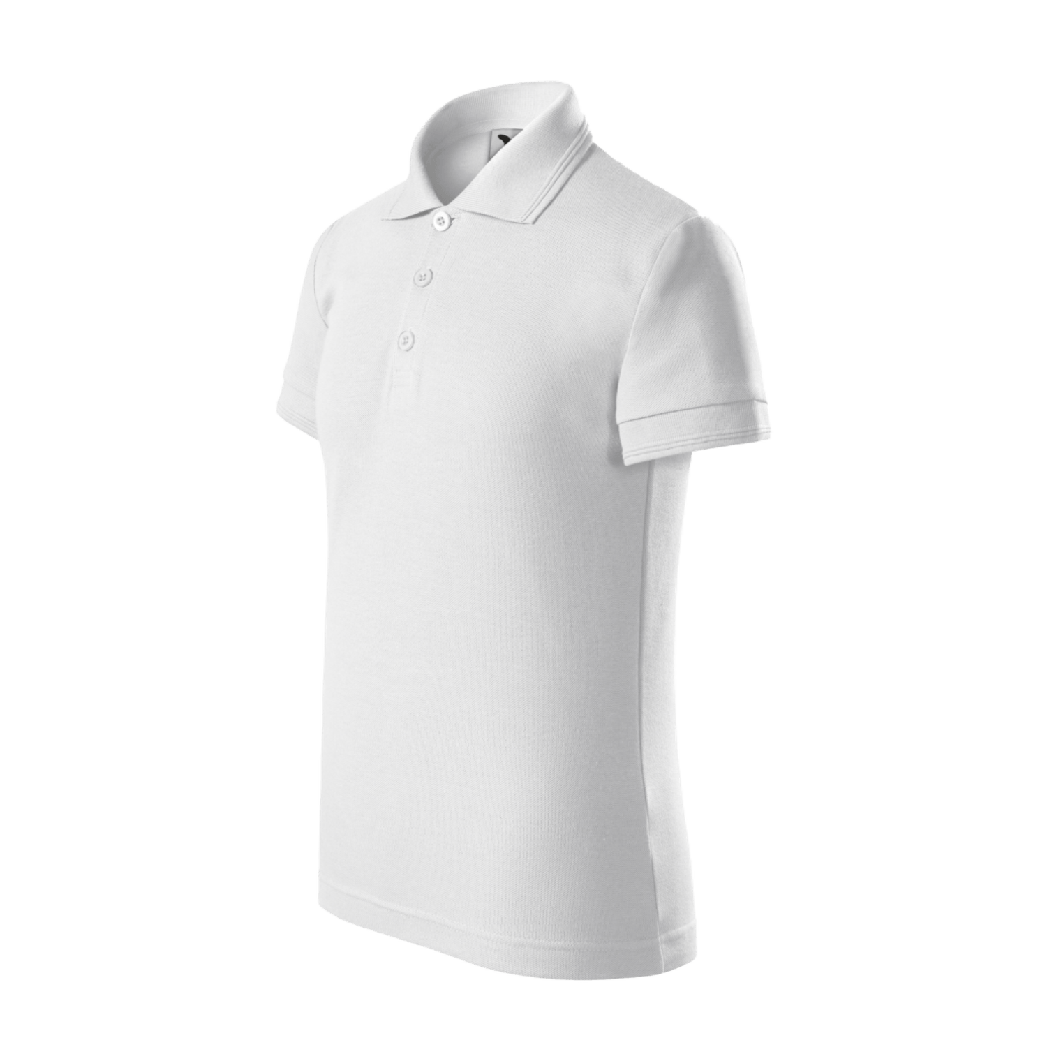 Set 3 tricouri polo de copii, Malfini, Kid Classy, Alb, 122 cm fotografia produsului View 3 L