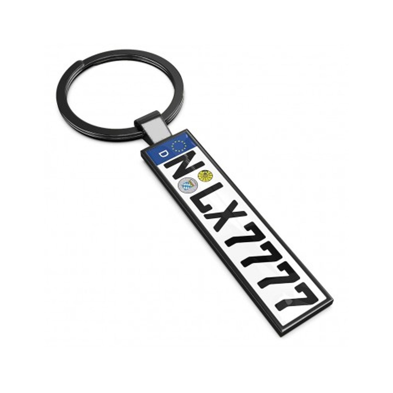 Breloc Numar Inmatriculare Auto, metalic, negru, Createur fotografia produsului View 2 L