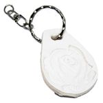 Breloc Trandafir, Alb, Createur, handmade, 10 cm fotografia produsului